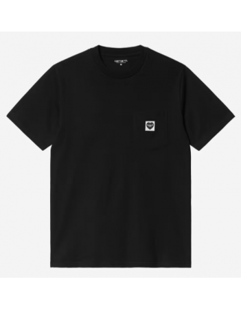 Carhartt WIP Pocket heart t-shirt - Black / Black - Herren T-Shirt - Miniature Photo 1