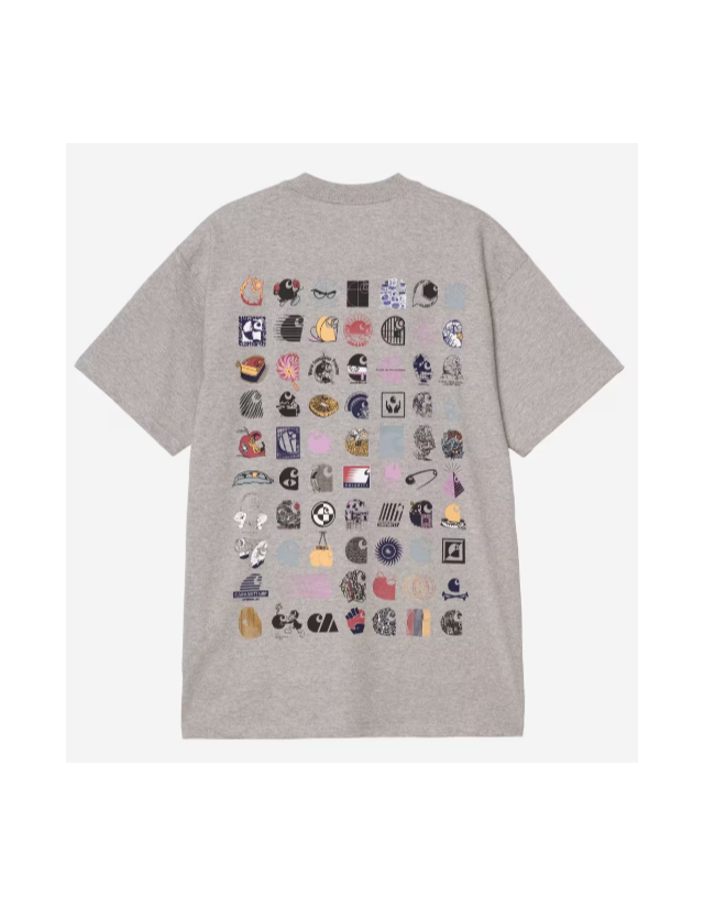 Carhartt Wip C Logo Archive T-Shirt - Grey Heather - Herren T-Shirt  - Cover Photo 2
