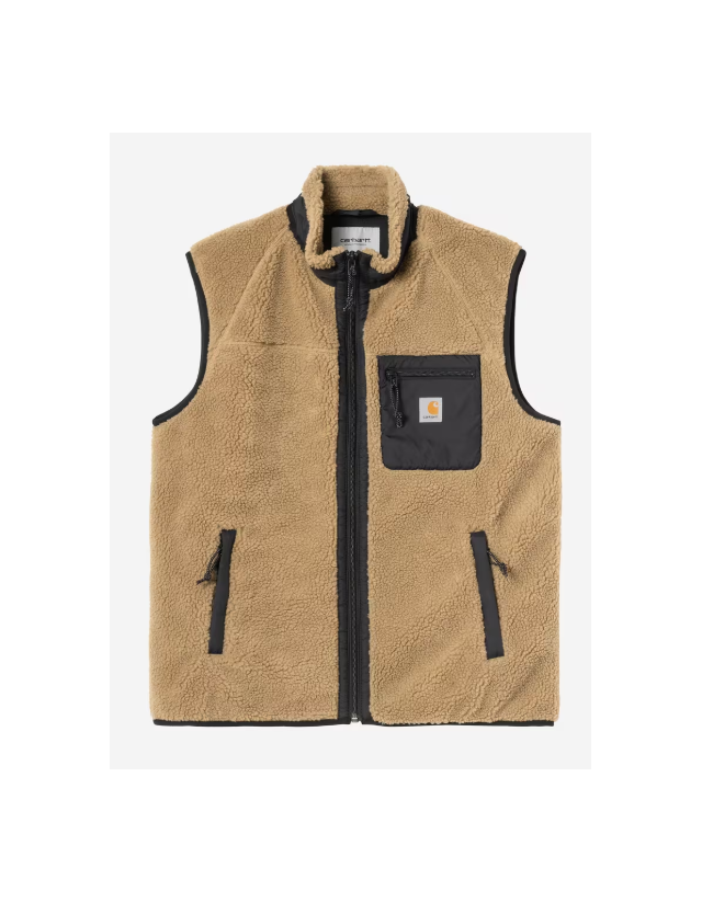 Carhartt Prentis Vest Liner - Leather / Black - Veste Homme  - Cover Photo 1