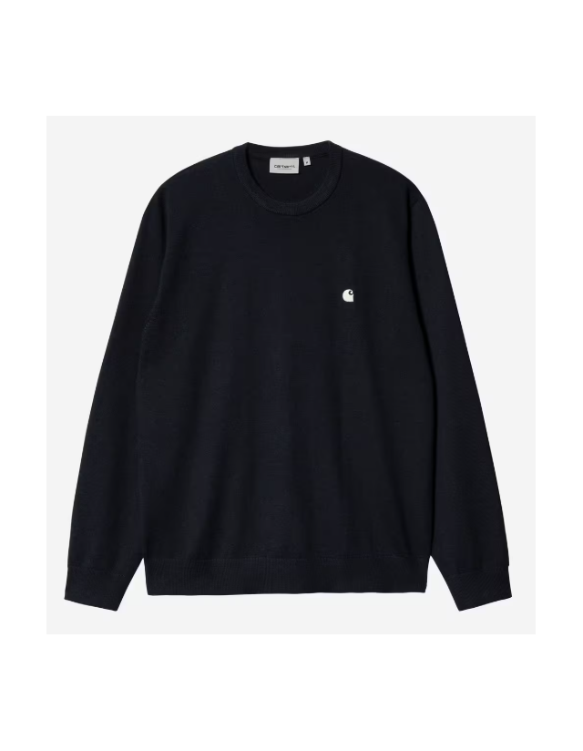 Carhartt Wip Madison Sweater - Dark Navy / Wax - Herren Sweatshirt  - Cover Photo 1