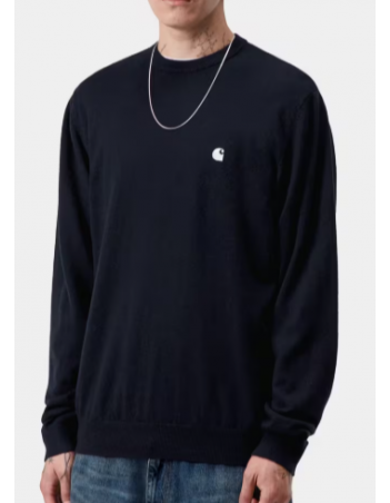 Carhartt WIP Madison sweater - Dark navy / wax - Herren Sweatshirt - Miniature Photo 2