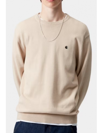 Carhartt WIP Madison sweater - Fleur de sel / Black - Herren Sweatshirt - Miniature Photo 2