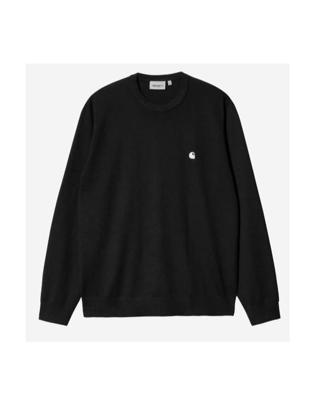 Carhartt Wip Madison Sweater - Black / Wax - Herren Sweatshirt  - Cover Photo 1