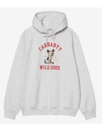 Carhartt WIP Hooded wild dog sweat - Ash heather - Herren Sweatshirt - Miniature Photo 1