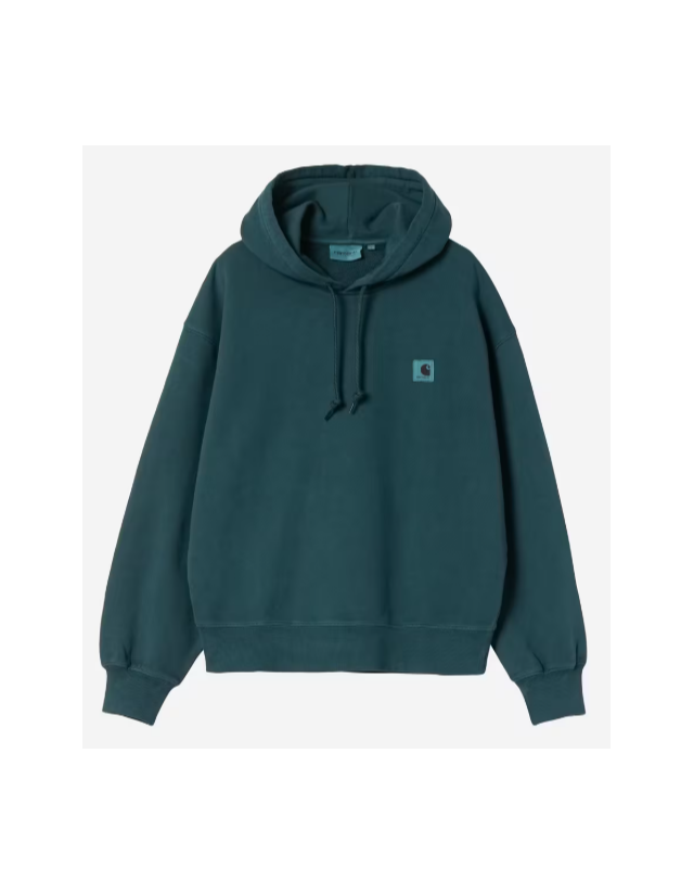 Carhartt Wip W' Hooded Nelson Sweat - Deep Lagoon - Damen Sweatshirt  - Cover Photo 1
