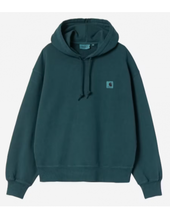 Carhartt WIP W' Hooded Nelson sweat - Deep lagoon - Damen Sweatshirt - Miniature Photo 1