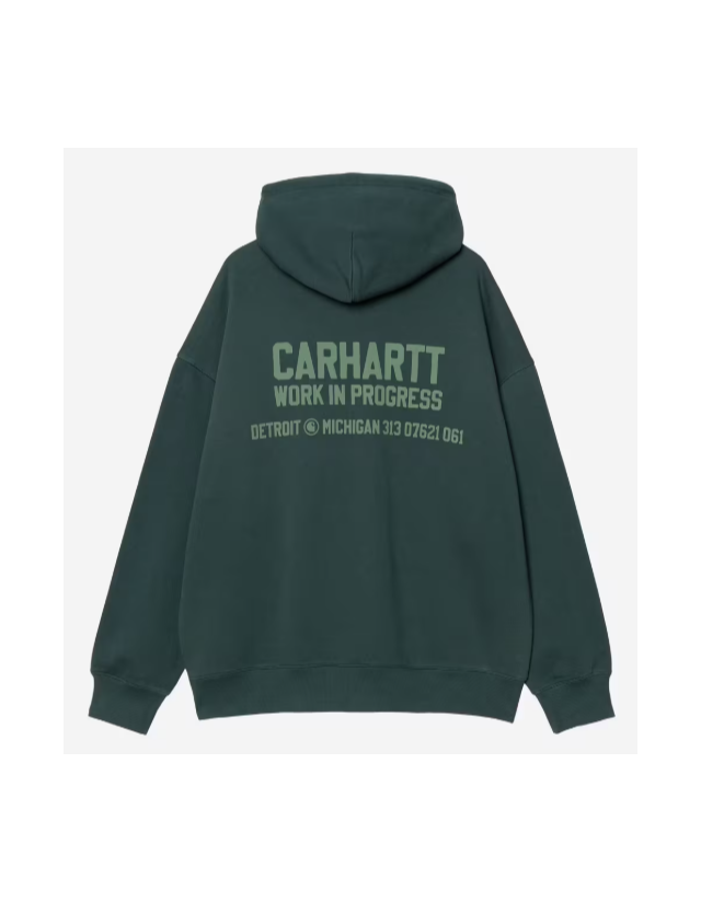 Carhartt Wip Hooded Distance Sweat - Dark Fir - Herren Sweatshirt  - Cover Photo 1