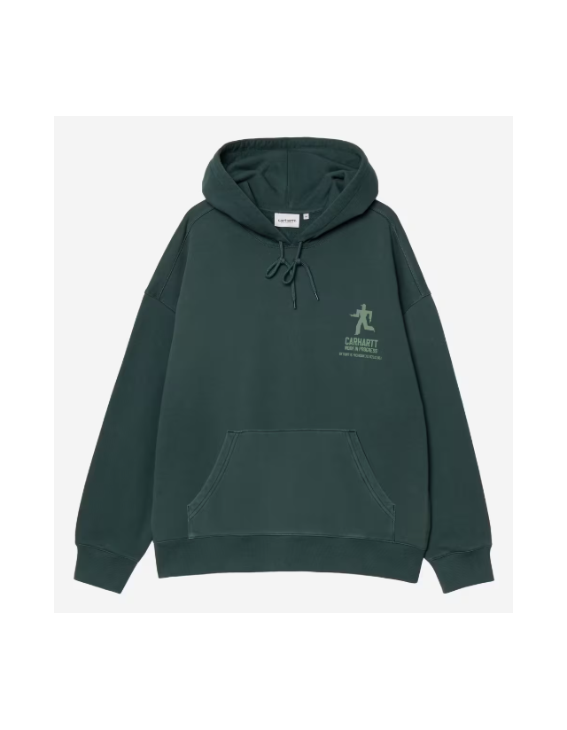 Carhartt Wip Hooded Distance Sweat - Dark Fir - Herren Sweatshirt  - Cover Photo 2