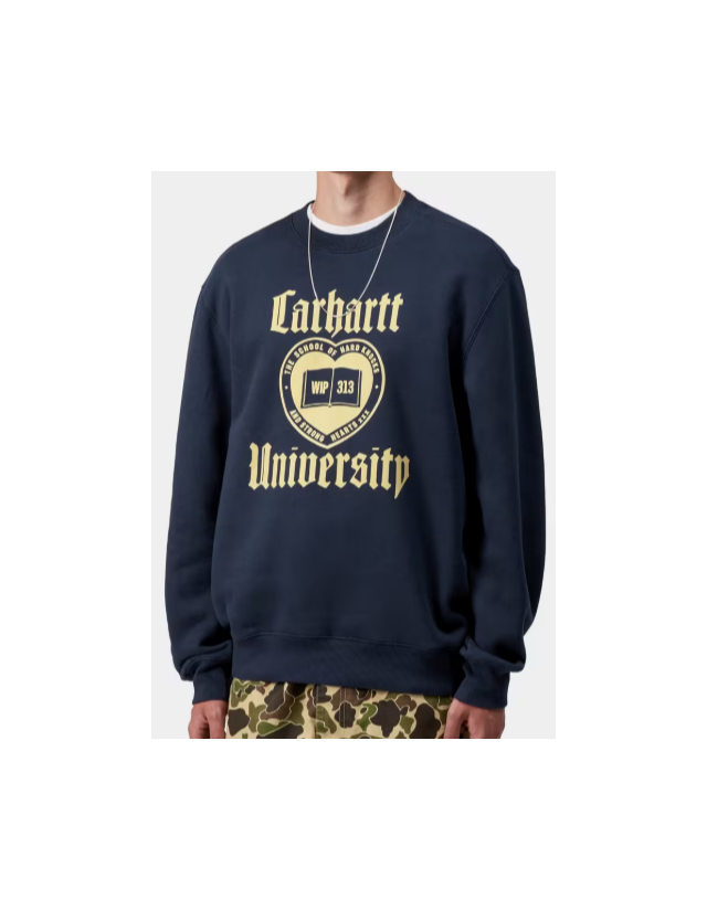 Carhartt Wip Schooling Schooling Sweat - Jupiter - Sweatshirt Voor Heren  - Cover Photo 2