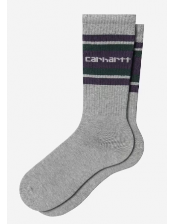 Carhartt WIP Connors Socks - Grey heather / Lokers / Dark Fir - Sokken - Miniature Photo 1