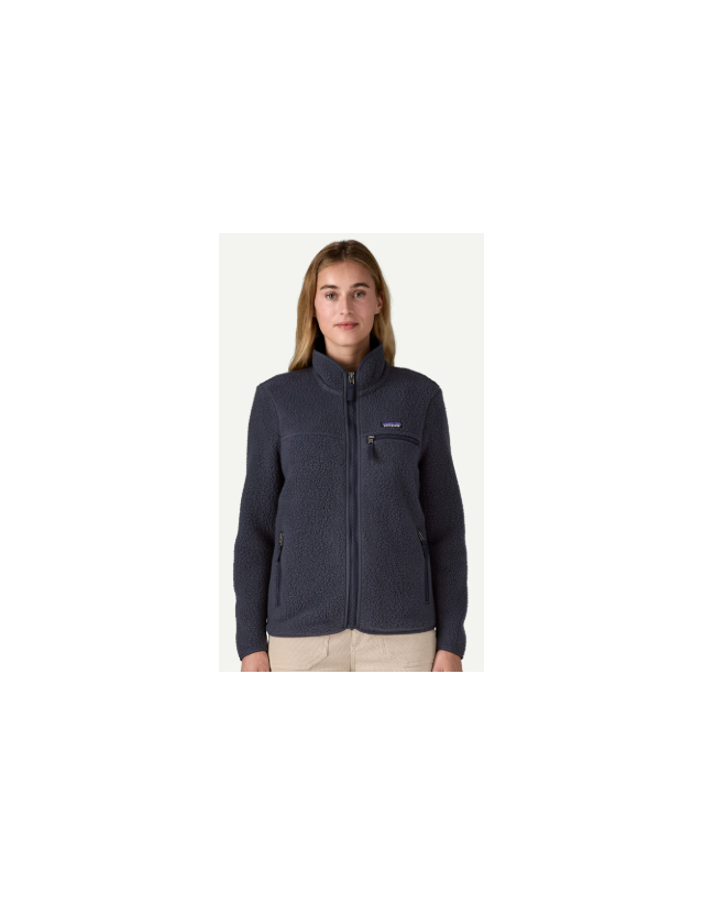 Patagonia W' Retro Pile Jacket - Sunken Blue - Veste Femme  - Cover Photo 2