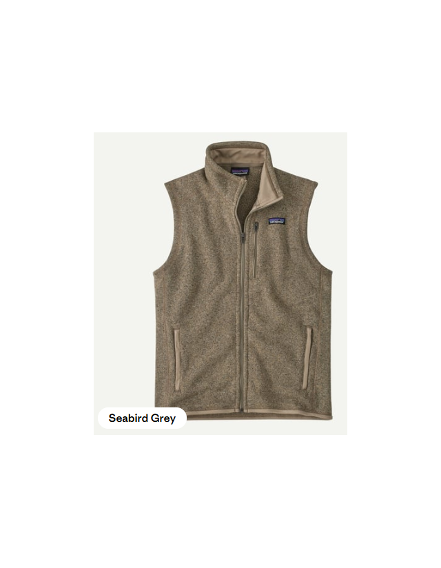 Patagonia Better Sweater Vest - Seabird Grey - Man Jas  - Cover Photo 1
