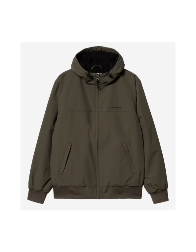Carhartt Wip Hooded Sail Jacket - Cypress / Black - Mann Jacke  - Cover Photo 2