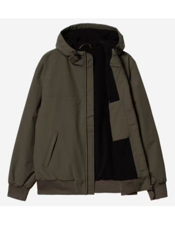Carhartt WIP Hooded sail Jacket - Cypress / Black - Mann Jacke - Miniature Photo 3