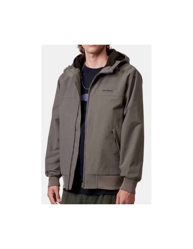Carhartt Wip Hooded Sail Jacket - Porphyry / Black - Mann Jacke  - Cover Photo 1
