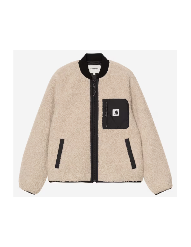 Carhartt Wip W' Janet Liner - Fleur De Sel / Black - Veste Femme  - Cover Photo 1