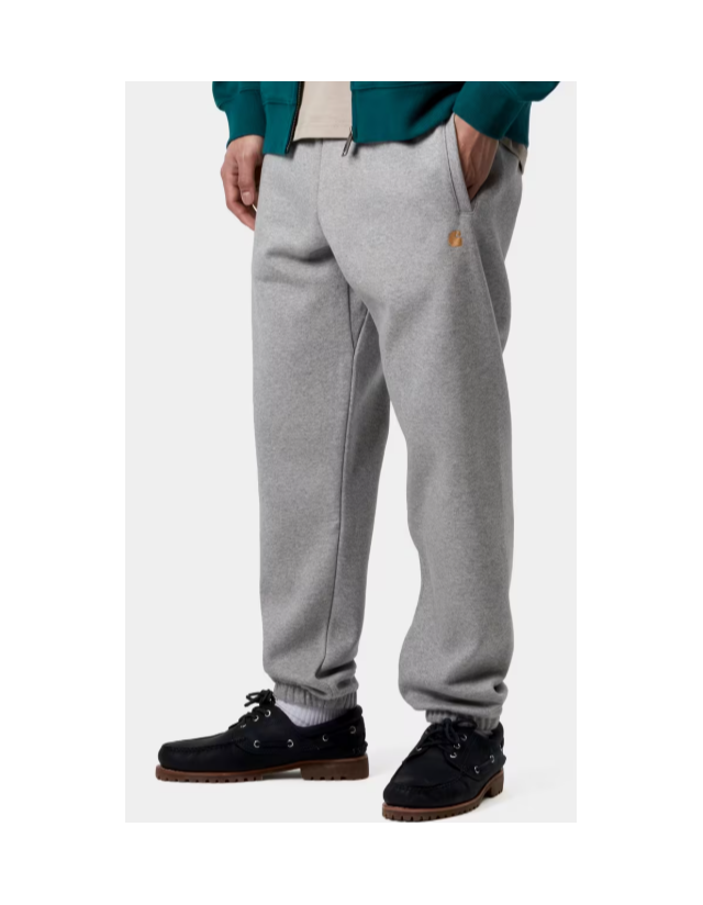 Carhartt Wip Chase Sweat Pant - Grey Heather - Jogging  - Cover Photo 2