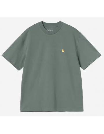 Carhartt Wip W Chase T-Shirt - Velvet Green / Gold - Product Photo 1