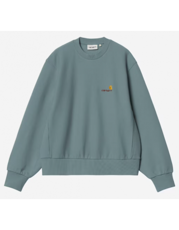 Carhartt Wip W' American Script Sweat - Citadel - Product Photo 1