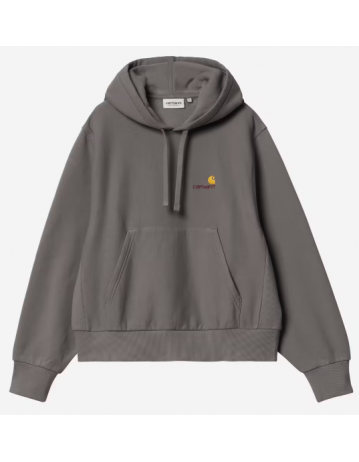Carhartt Wip W' Hooded American Script Sweat - Porphyry - Product Photo 1