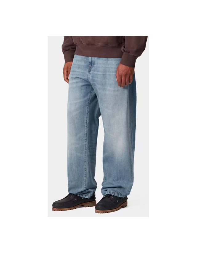 Carhartt Wip Aaron Pant - Blue Burst Wash - Männerhosen  - Cover Photo 3