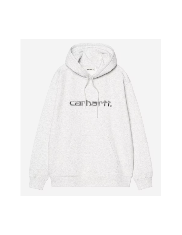 Carhartt Wip W' Hd Carhartt Sweat - Ash Heather / Citadel - Sweat Femme  - Cover Photo 1