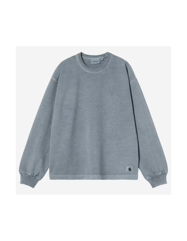 Carhartt Wip W' Torion Sweat - Office Blue Grind Wash - Sweat Femme  - Cover Photo 1