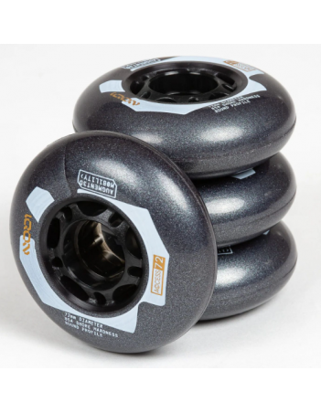 Iqon Access Wheels 72mm / 85A - 4Pack grey - Rollerblades Räder - Miniature Photo 1
