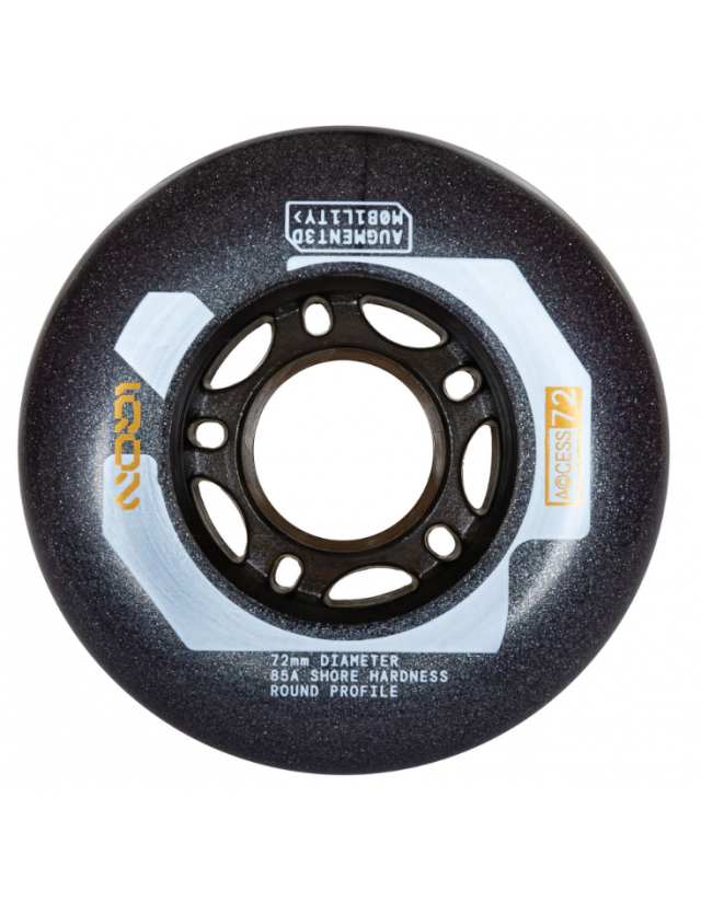 Iqon Access Wheels 72mm / 85a - 4pack Grey - Rollerblades Räder  - Cover Photo 2