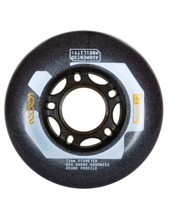 Iqon Access Wheels 72mm / 85A - 4Pack grey - Rollerblades Räder - Miniature Photo 2