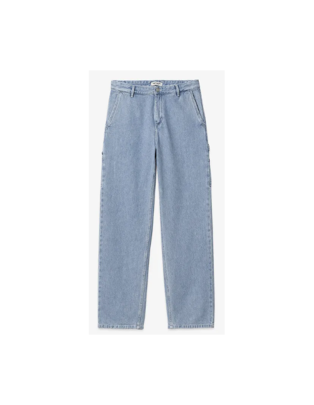 Carhartt Wip W' Pierce Pant Straight - Blue Stone Bleached - Damenhose  - Cover Photo 3