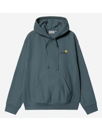 Carhartt WIP Hooded American script sweat - Office blue - Herren Sweatshirt - Miniature Photo 1
