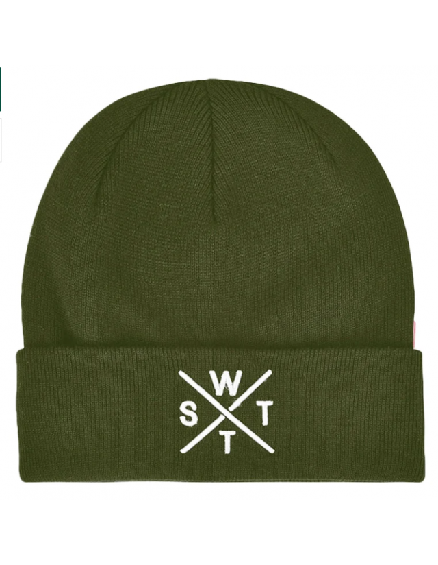 Watts Beanie - Dark Green / White - Mütze  - Cover Photo 1