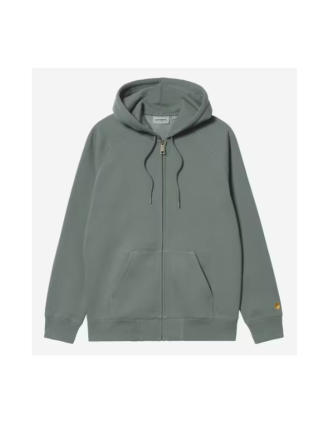 Carhartt Wip Hooded Chase Jacket - Velvet Green - Herren Sweatshirt  - Cover Photo 2