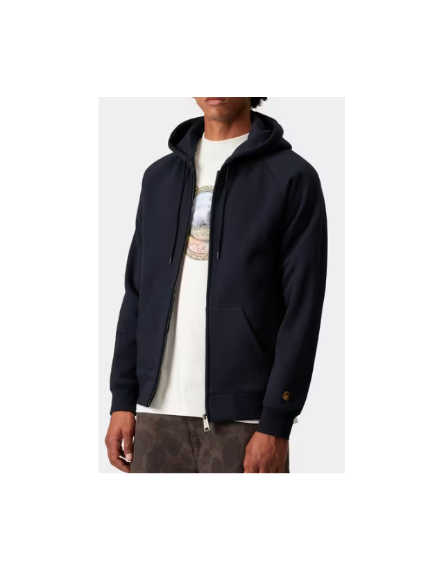 Carhartt Wip Hooded Chase Jacket - Jupiter / Gold - Herren Sweatshirt  - Cover Photo 1
