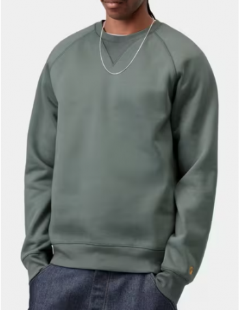 Carhartt WIP Chase sweat - Velvet green - Herren Sweatshirt - Miniature Photo 1
