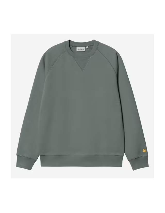 Carhartt Wip Chase Sweat - Velvet Green - Herren Sweatshirt  - Cover Photo 2