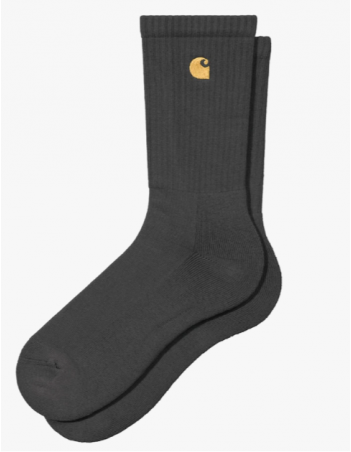 Carhartt WIP Chase socks - Porphyry / gold - Chaussettes - Miniature Photo 1