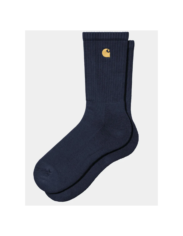Carhartt Wip Chase Socks - Air Force Blue / Gold - Sokken  - Cover Photo 1