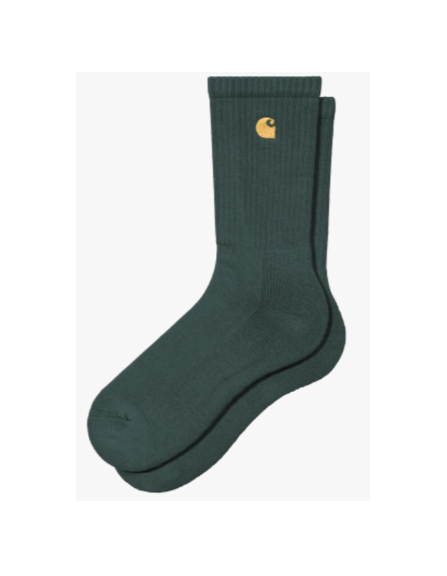 Carhartt Wip Chase Socks - Velvet Green / Gold - Sokken  - Cover Photo 1