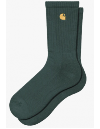 Carhartt WIP Chase socks - Velvet green / gold - Sokken - Miniature Photo 1