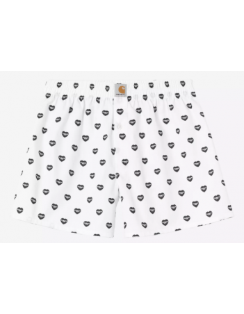 Carhartt WIP Cotton Boxer heart print - White / Black - Gadget - Miniature Photo 1