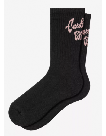 Carhartt WIP Chedda socks - Black / Glassy pink - Sokken - Miniature Photo 1