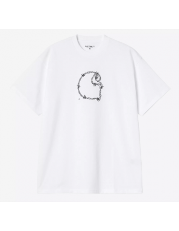 Carhartt WIP Barbwire C T-shirt - White - Herren T-Shirt - Miniature Photo 1