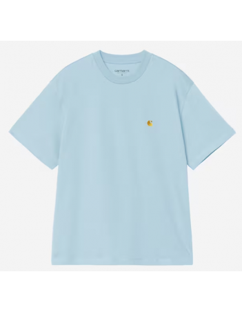 Carhartt WIP W Chase t-shirt - Tourmaline / Gold - Dames T-Shirt - Miniature Photo 1