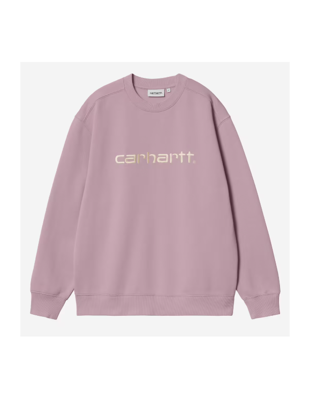 Carhartt Wip W' Carhartt Sweat - Gentle Pink / Cinnerus - Damen Sweatshirt  - Cover Photo 1