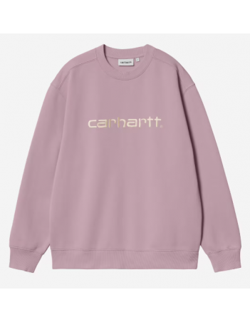 Carhartt WIP W' Carhartt sweat - Gentle Pink / Cinnerus - Damen Sweatshirt - Miniature Photo 1