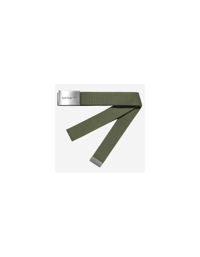 Carhartt Wip Clip Belt Chrome - Leaf - Belt  - Cover Photo 1