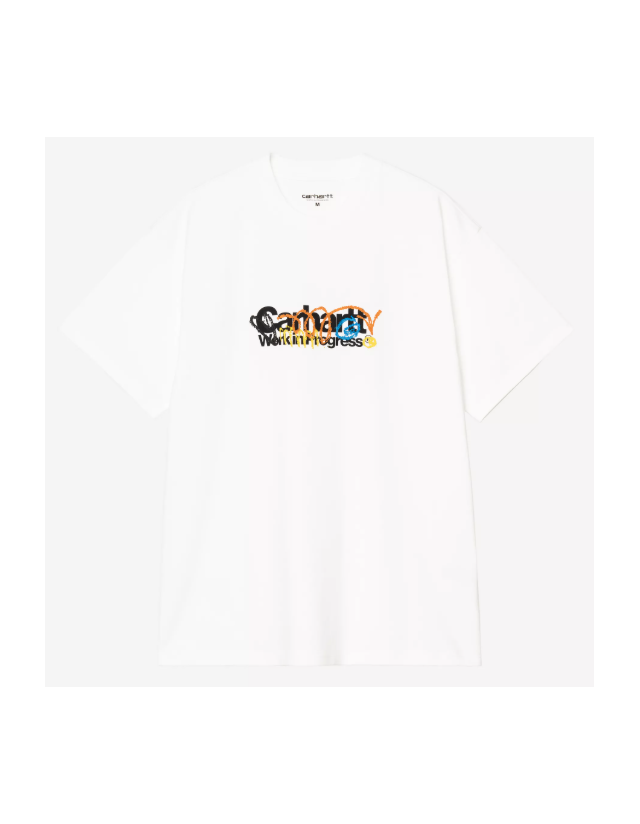 Carhartt Wip Primary T-Shirt - White - Herren T-Shirt  - Cover Photo 1