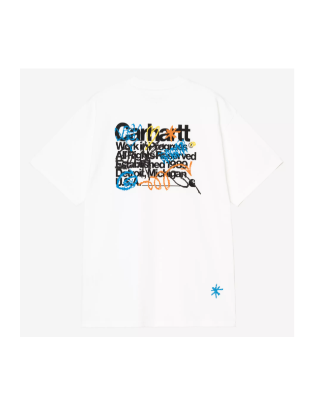 Carhartt Wip Primary T-Shirt - White - Herren T-Shirt  - Cover Photo 2